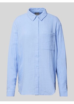 Bluzka koszulowa z fakturowanym wzorem model ‘MASTINA’ ze sklepu Peek&Cloppenburg  w kategorii Koszule damskie - zdjęcie 173478854
