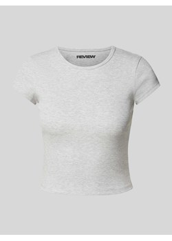 T-shirt z efektem prążkowania ze sklepu Peek&Cloppenburg  w kategorii Bluzki damskie - zdjęcie 173478880
