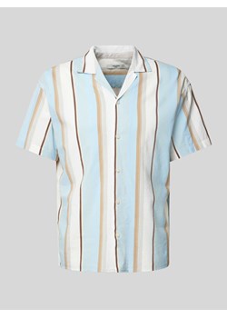 Koszula casualowa o kroju regular fit z rękawem o dł. 1/2 model ‘BLAPALMA’ ze sklepu Peek&Cloppenburg  w kategorii Koszule męskie - zdjęcie 173478882