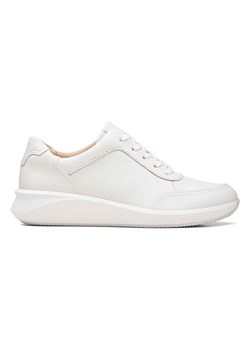 Clarks Skórzane sneakersy w kolorze białym ze sklepu Limango Polska w kategorii Buty sportowe damskie - zdjęcie 173480931