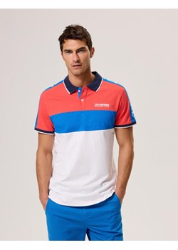 Polo BARON Koral-Biały L ze sklepu Diverse w kategorii T-shirty męskie - zdjęcie 173481301
