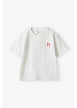Biały bawełniany t-shirt dla dziecka - Limited Edition ze sklepu 5.10.15 w kategorii T-shirty chłopięce - zdjęcie 173499432