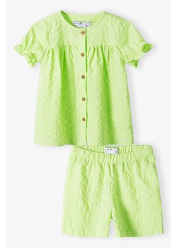 Komplet niemowlęcy na lato - seledynowa bluzka i szorty - 5.10.15. ze sklepu 5.10.15 w kategorii Odzież dla niemowląt - zdjęcie 173499471