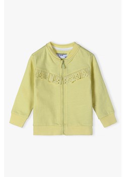 Bawełniana bluza rozpinana dla niemowlaka - żółta ze sklepu 5.10.15 w kategorii Bluzy i swetry - zdjęcie 173499522