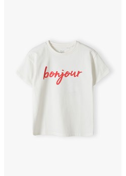 T-shirt dziewczęcy - Bonjour - Limited Edition ze sklepu 5.10.15 w kategorii Bluzki dziewczęce - zdjęcie 173499523