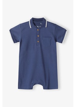 Niebieski rampers niemowlęcy z kołnierzykiem - 5.10.15. ze sklepu 5.10.15 w kategorii Odzież dla niemowląt - zdjęcie 173499524