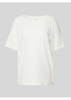 T-shirt z detalem z logo ze sklepu Peek&Cloppenburg  w kategorii Bluzki damskie - zdjęcie 173500543