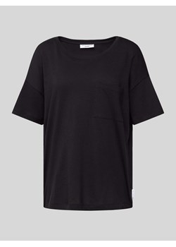 T-shirt z detalem z logo ze sklepu Peek&Cloppenburg  w kategorii Bluzki damskie - zdjęcie 173500544