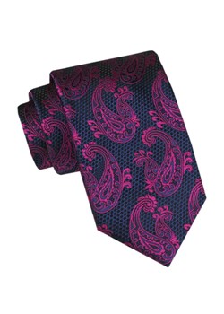 Męski Krawat - Angelo di Monti - Fiolet, Paisley KRADM2137 ze sklepu JegoSzafa.pl w kategorii Krawaty - zdjęcie 173500823
