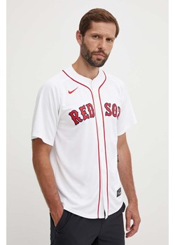 Nike t-shirt Boston Red Sox kolor biały regular ze stójką ze sklepu ANSWEAR.com w kategorii T-shirty męskie - zdjęcie 173501952