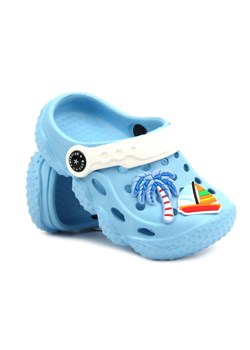 Klapki, sandałki dziewczęce, clogsy - AMERICAN CLUB NH 130/24, niebieskie ze sklepu ulubioneobuwie w kategorii Klapki dziecięce - zdjęcie 173502930