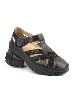 Skórzane sandały damskie - Artiker 54C1427, czarne ze sklepu ulubioneobuwie w kategorii Sandały damskie - zdjęcie 173503100