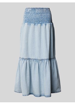 Spódnica jeansowa z marszczonymi detalami ze sklepu Peek&Cloppenburg  w kategorii Spódnice - zdjęcie 173504351