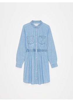 Mohito - Jeansowa sukienka mini - niebieski ze sklepu Mohito w kategorii Sukienki - zdjęcie 173505121