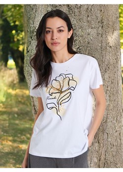 Sinsay - Koszulka z nadrukiem - biały ze sklepu Sinsay w kategorii Bluzki damskie - zdjęcie 173506210