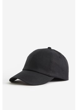 H & M - Lniana czapka z daszkiem - Czarny ze sklepu H&M w kategorii Czapki z daszkiem damskie - zdjęcie 173507341
