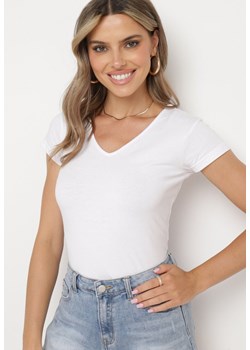 Biały T-shirt Palimia ze sklepu Born2be Odzież w kategorii Bluzki damskie - zdjęcie 173508621