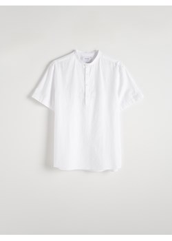 Reserved - Koszula regular ze stójką - biały ze sklepu Reserved w kategorii Koszule męskie - zdjęcie 173510702