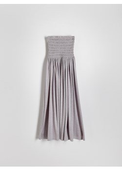 Reserved - Sukienka z wiskozą - jasnoszary ze sklepu Reserved w kategorii Sukienki - zdjęcie 173511663