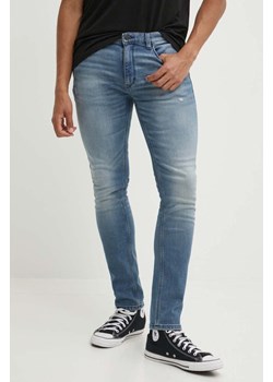 HUGO jeansy 734 męskie kolor niebieski 50517524 ze sklepu ANSWEAR.com w kategorii Jeansy męskie - zdjęcie 173513070