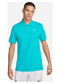 Męska dopasowana koszulka polo The Nike Polo Rafa - Zieleń ze sklepu Nike poland w kategorii T-shirty męskie - zdjęcie 173513323
