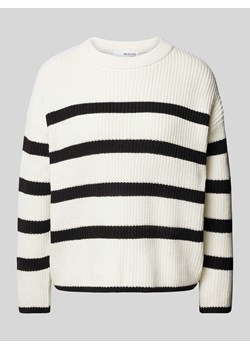 Sweter z dzianiny ze wzorem w paski model ‘BLOOMIE’ ze sklepu Peek&Cloppenburg  w kategorii Swetry damskie - zdjęcie 173513801