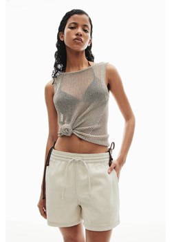 H & M - Dżinsowe szorty bez zapięcia - Beżowy ze sklepu H&M w kategorii Szorty - zdjęcie 173514280