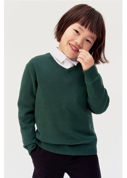H & M - Szkolny sweter - Zielony ze sklepu H&M w kategorii Swetry dziewczęce - zdjęcie 173514293