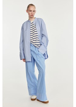 H & M - Szerokie spodnie bez zapięcia - Niebieski ze sklepu H&M w kategorii Spodnie damskie - zdjęcie 173514333