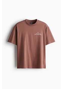 H & M - T-shirt z nadrukiem Loose Fit - Czerwony ze sklepu H&M w kategorii Bluzki damskie - zdjęcie 173514393