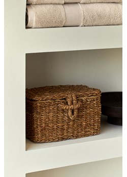 H & M - Kosz z trawy morskiej z pokrywką - Beżowy ze sklepu H&M w kategorii Kosze i koszyki - zdjęcie 173514521