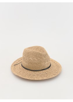 Reserved - Pleciony kapelusz z rzemykami - kremowy ze sklepu Reserved w kategorii Kapelusze damskie - zdjęcie 173519291