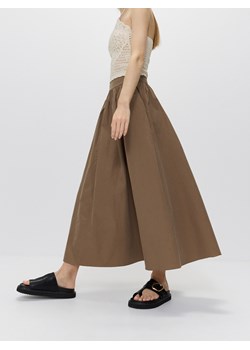 Reserved - Spódnica maxi z bawełną - brązowy ze sklepu Reserved w kategorii Spódnice - zdjęcie 173519752