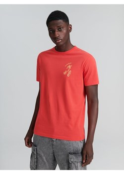 Sinsay - Koszulka z nadrukiem - różowy ze sklepu Sinsay w kategorii T-shirty męskie - zdjęcie 173520173