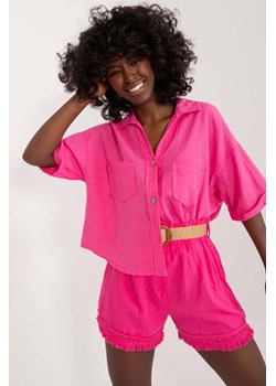 Rozpinana koszula damska oversize różowa ze sklepu 5.10.15 w kategorii Koszule damskie - zdjęcie 173520501