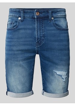 Szorty jeansowe o kroju regular fit z 5 kieszeniami model ‘PLY’ ze sklepu Peek&Cloppenburg  w kategorii Spodenki męskie - zdjęcie 173521900