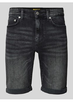 Szorty jeansowe o kroju slim fit z 5 kieszeniami model ‘PLY’ ze sklepu Peek&Cloppenburg  w kategorii Spodenki męskie - zdjęcie 173521914