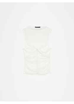 Mohito - Bluzka z marszczeniami - biały ze sklepu Mohito w kategorii Bluzki damskie - zdjęcie 173522400