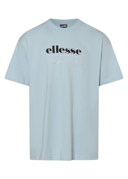 ellesse Koszulka męska - Itorla Mężczyźni Bawełna jasnoniebieski jednolity ze sklepu vangraaf w kategorii T-shirty męskie - zdjęcie 173522461