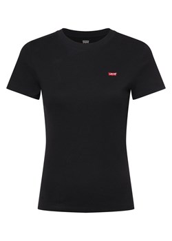 Levi's Koszulka damska Kobiety Bawełna czarny jednolity ze sklepu vangraaf w kategorii Bluzki damskie - zdjęcie 173522522
