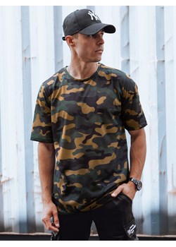 Koszulka męska khaki camouflage Dstreet RX5594 ze sklepu DSTREET.PL w kategorii T-shirty męskie - zdjęcie 173522732