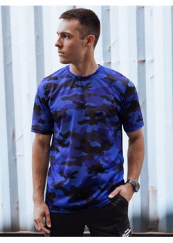 Koszulka męska niebieska moro Dstreet RX5595 ze sklepu DSTREET.PL w kategorii T-shirty męskie - zdjęcie 173522742