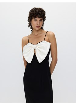 Reserved - Sukienka z kontrastową kokardą - czarny ze sklepu Reserved w kategorii Sukienki - zdjęcie 173522784