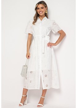 Biała Sukienka Tinabelle ze sklepu Born2be Odzież w kategorii Sukienki - zdjęcie 173523381