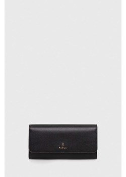 Furla portfel skórzany damski kolor czarny ze sklepu ANSWEAR.com w kategorii Portfele damskie - zdjęcie 173523661