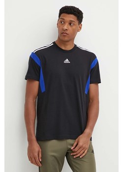 adidas t-shirt bawełniany męski kolor czarny z aplikacją JJ1532 ze sklepu ANSWEAR.com w kategorii T-shirty męskie - zdjęcie 173524131