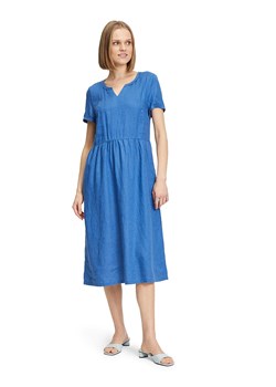 Vera Mont Lniana sukienka w kolorze niebieskim ze sklepu Limango Polska w kategorii Sukienki - zdjęcie 173525040