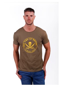 The Time of Bocha Koszulka w kolorze khaki ze sklepu Limango Polska w kategorii T-shirty męskie - zdjęcie 173525061
