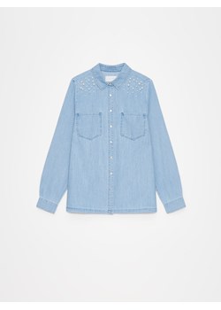 Mohito - Jeansowa koszula - niebieski ze sklepu Mohito w kategorii Koszule damskie - zdjęcie 173525564
