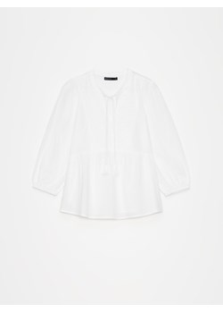 Mohito - Bawełniana bluzka - biały ze sklepu Mohito w kategorii Bluzki damskie - zdjęcie 173525594